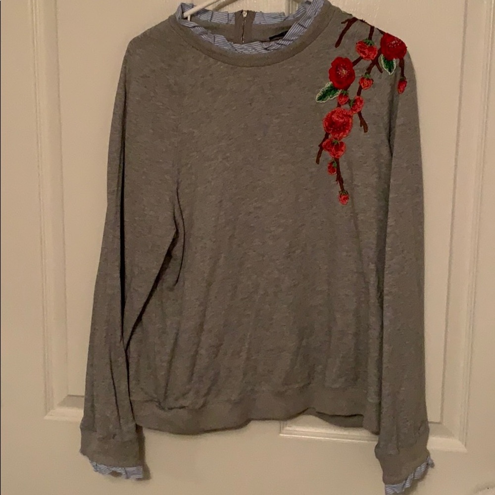 Embroidered sweater